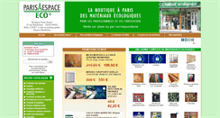 Desktop Screenshot of parisespace-eco.com
